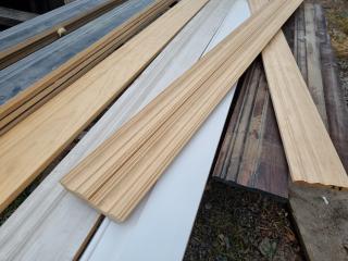 17x Assorted Wide Wood Trim, Edging Boards & More