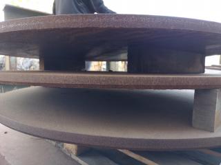 3x Heavy Steel Disks, 27mm Thick, 1100mm Dia