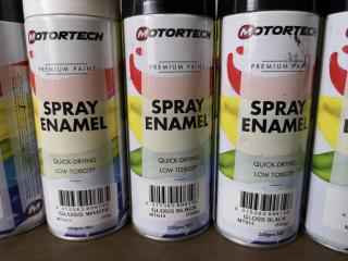 Assortment of Spray Paints & Applicators