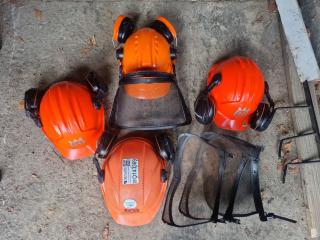 4 x Chainsaw Helmets 