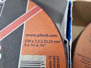 30x 230mm Grinding & Cut-Off Disks by PFERD & Wendt