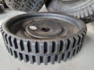7x Assorted Lawnmower Replacement Tyres & Wheels