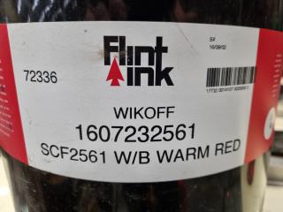 Flint Ink WikOff Water Based Printing Ink, Red