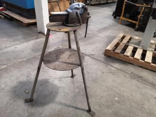 Workshop Vice on Heavy Steel Stand