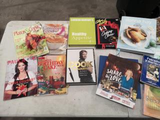 46x Assorted Cooking Recipe Books & Magazines