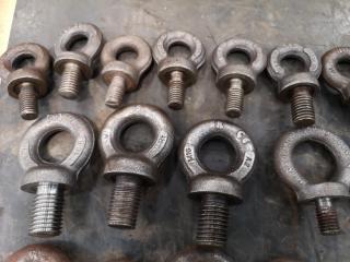 66x Assorted Lifting Eye Bolts