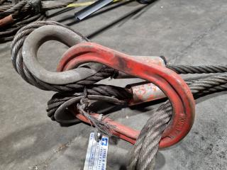 3.7-Metre 2-Leg Lifting Cable Assembly, 5800kg Capacity