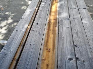 Large Lot of Cedar Cladding Timber