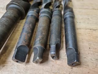 5x Morse Taper No.3 & No.4 Drills