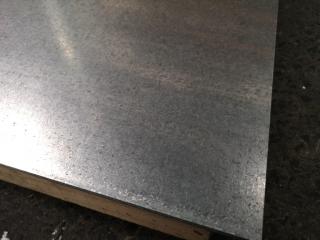 6x Galvanised Steel Sheets, 2440x1220x1.2mm Size