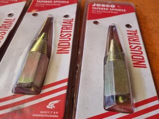4x Josco 14x2mm Tapered Spindles, New
