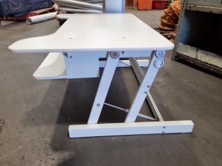 Small Height Adjustable Desk w/ Montor/ Keyboard Stand