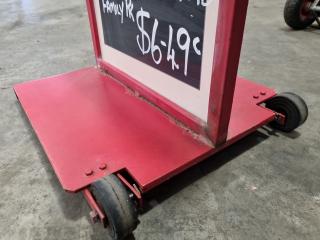 Heavy Steel Mobile Sidewalk Retail Sign Frame