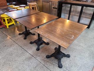 3 x Cafe Tables 