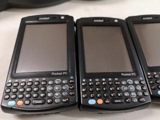 4x Symbol MC50 Mobile Handheld Computers w/ Charging Cradle