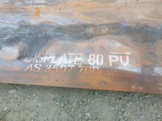Large Sheet of 8mm Bisalloy Plate Steel