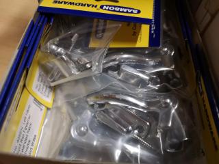 54x Split Rail Cabinet Door Fasteners, New Bulk Lot