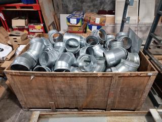 Crate of Assorted HVAC Angle Vents