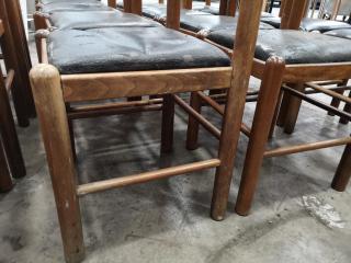 17x Old Worn Wooden Dinning Chairs