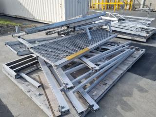 Large Lot of Aluminum External Building Access Systems 