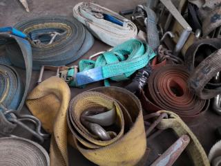 Assorted Tie Down Wratchet Strap Components