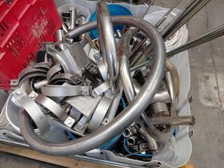 Crate of Assorted Stainless Steel Fittings