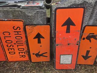 Assorted Road Works Signs 