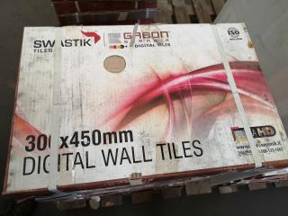 450x300mm Ceramic Wall Tiles, 8.1m2 Coverage
