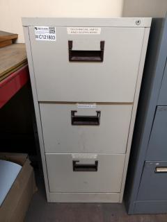 3-Drawer Steel Office File Cabinet