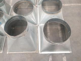 12 x Square to Round Duct Adapters