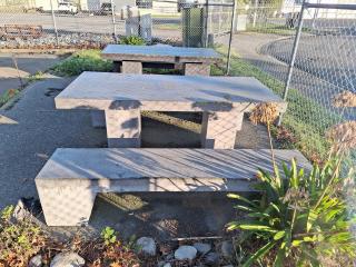 Concrete Outdoor Picnic Table