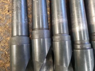 7 Large Morse Taper Drill Bits 