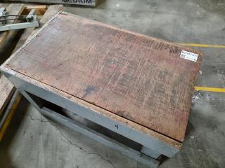 Vintage Wooden Short Work Platform