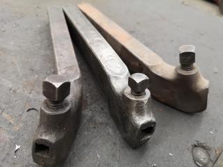 3x Vintage Lathe Turning Tools