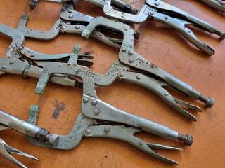 9x Locking C-Clamps