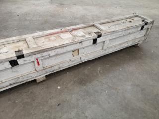 Empty Helicopter Rotor Blade Storage Crate