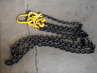 3-Metre Double Leg Lifting Chain, 2.8-Ton Capacity