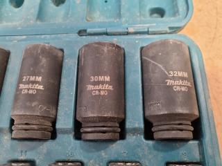 Makita 14-Piece 1/2" Drive Metric Impact Socket Set