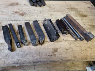 10x Assorted Lathe Tool Holders & Boring Bars