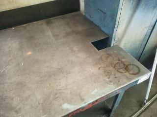 Large Steel Workbench with Vice