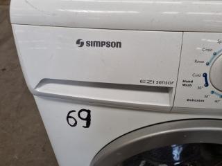 Simpson 5.5kg Front Loader Washing Machine