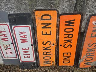 Assorted Road Works Signs