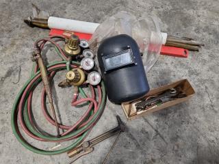 Assorted Vintage Welding Gear and Accessories, Regulators and More