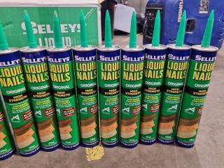 15x Selleys Liquid Nails Original Adhesives, 375mL Tubes