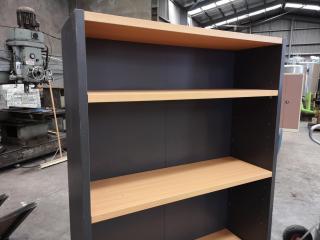 2x Office Bookshelf Storage Shelves