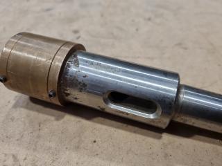 Morse Taper Drill Adapter w/ Brass Oil Cooler Fitting