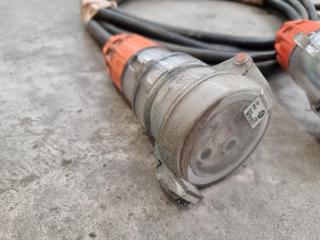 8.5M 32Amp 500V 50Hz 3 Phase Extension Lead