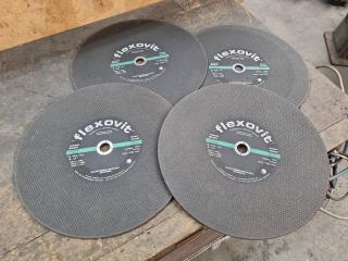 4x 406mm Flexovit Metal Cutting Disks