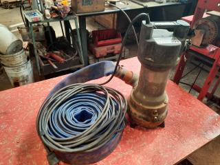 Jung Pumpen Submersible Pump With Lay Flat Hose
