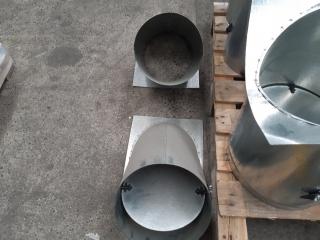 Pallet Of Galvinised Flueing Dampers/ Joiners/Adapters